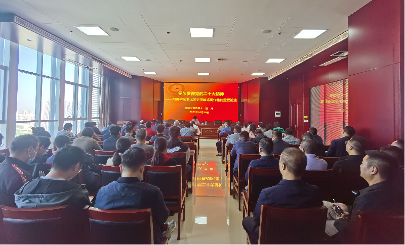 紧跟核心强忠诚 在深学细悟中坚定信仰信念 ——乐竞体育-中国一站式服务官网
负责人汪洋同志为全体党员讲授主题教育专题党课